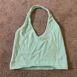 Mint green halter top